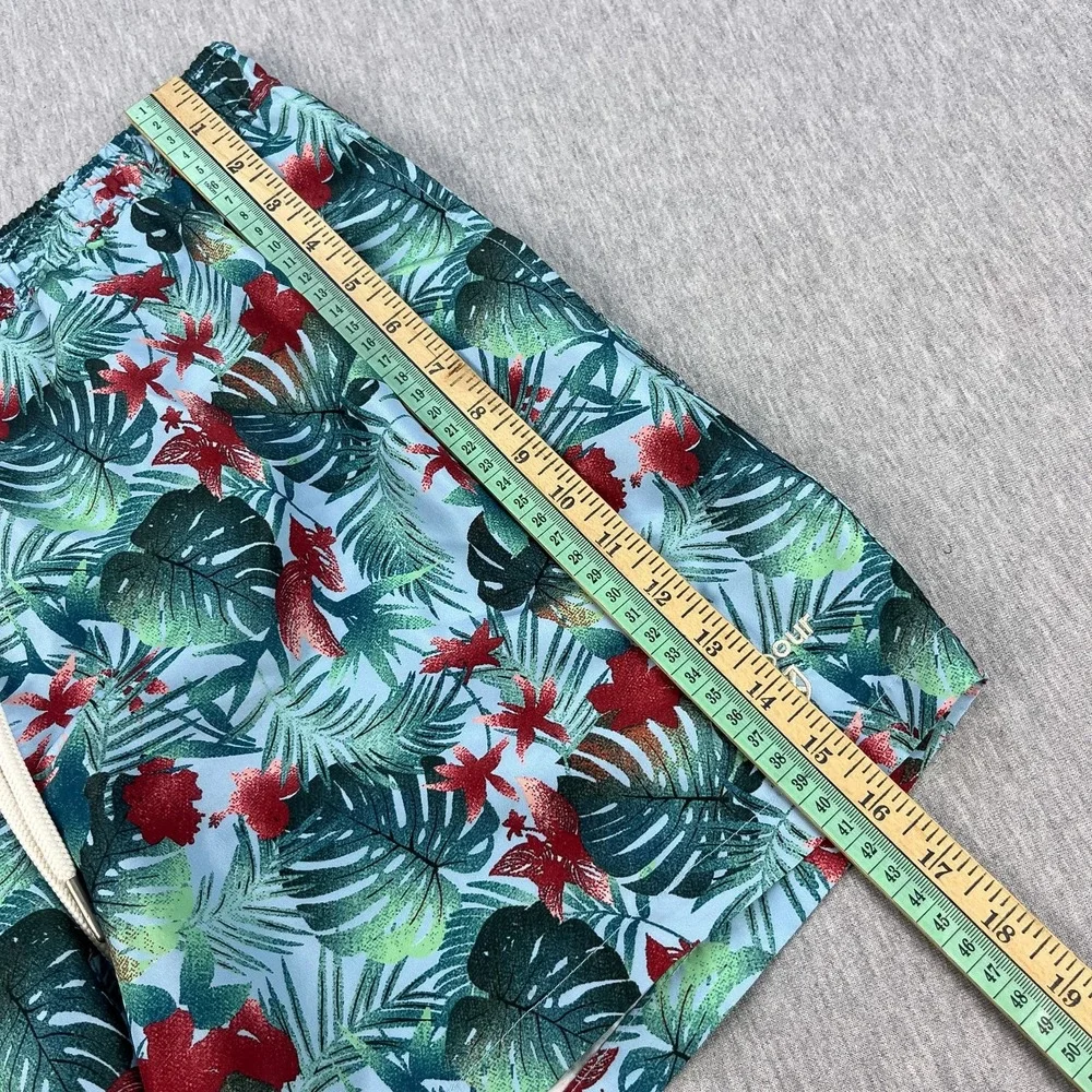 Barbour Swim Trunks Mens XL Blue Floral Tropical Beach 5